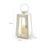 Lanterna Led Branco 11X11X21cm Lanterna Led Branco 11X11X21cm