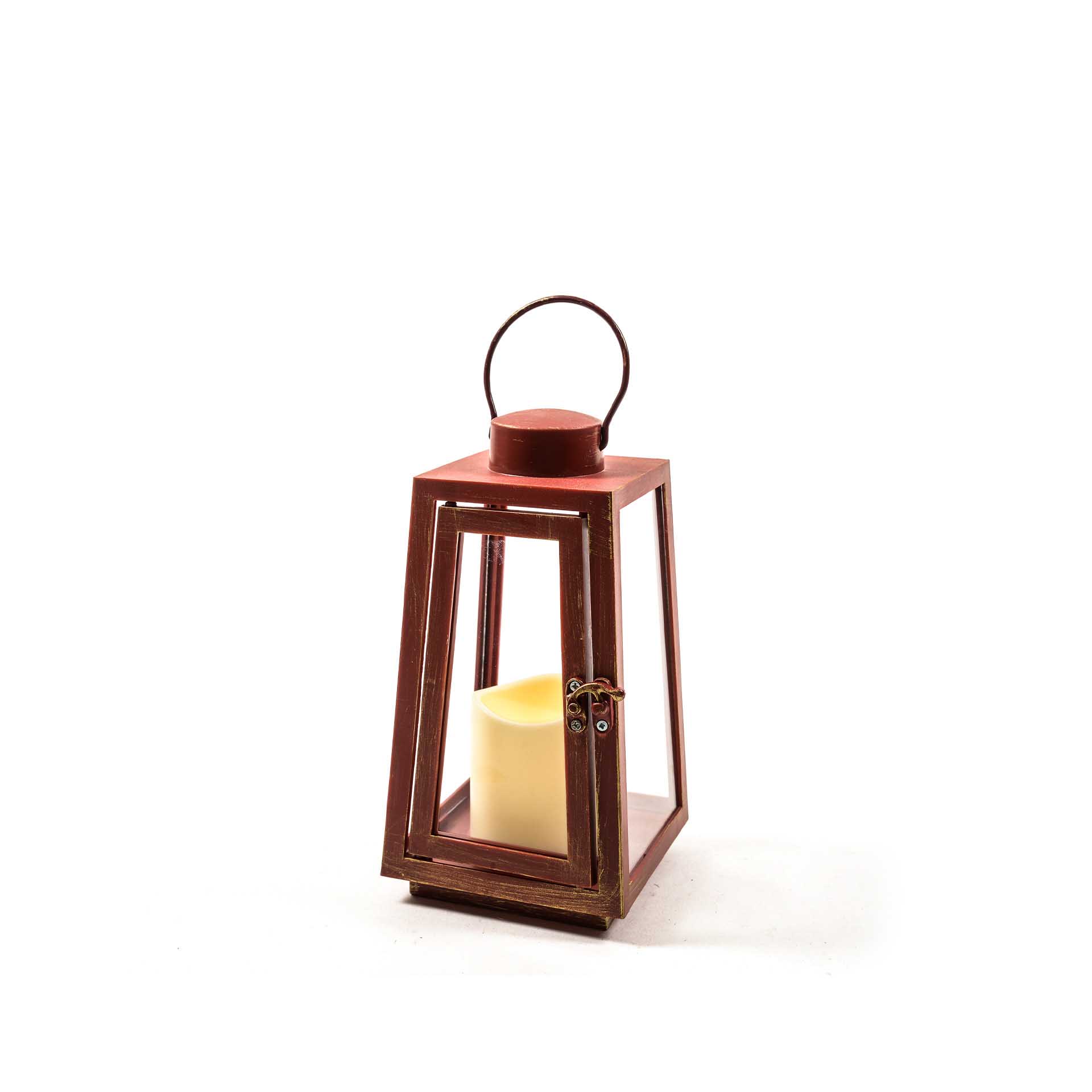 Lanterna Led Vermelho 11X11X21cm
