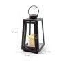Lanterna Led Preto 11X11X21cm Lanterna Led Preto 11X11X21cm