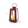 Lanterna Led Vermelho 11X11X21cm Lanterna Led Vermelho 11X11X21cm