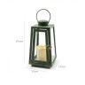 Lanterna Led Verde 11X11X21cm Lanterna Led Verde 11X11X21cm
