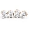 Anjo Resina Sortido Branco 8X8X6cm