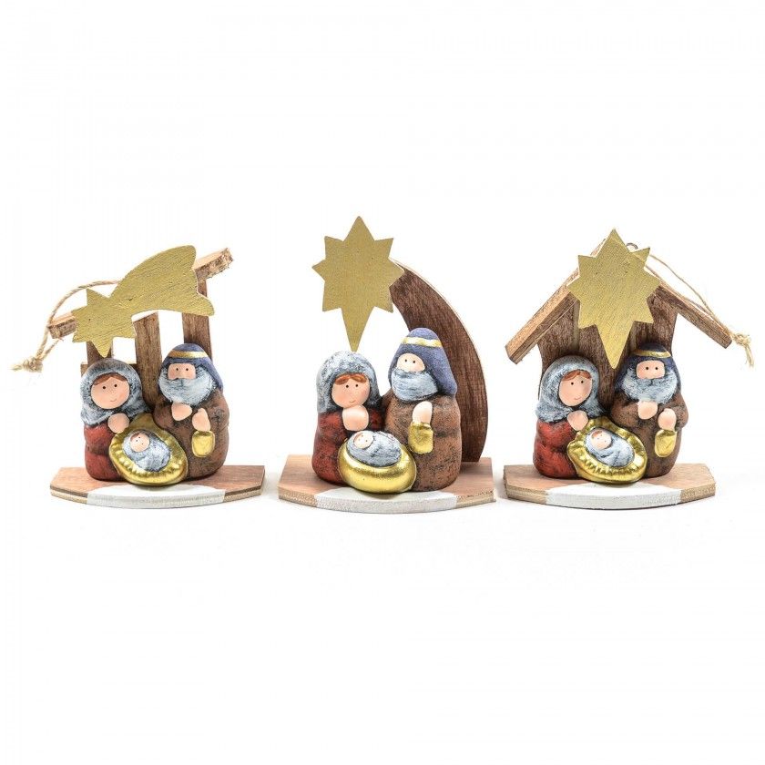 Prespio Madeira Sortido 11X6X14cm