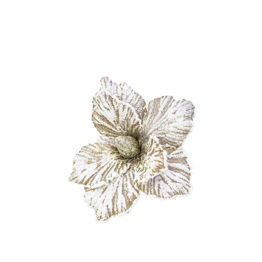 Flor Magnólia Branca 20cm Flor Magnólia Branca 20cm