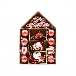 Conjunto 27 Bolas Sortidas Vermelho 23.5X34.5cm