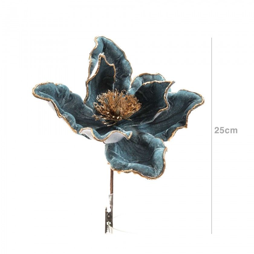 Flor Magnólia Cabo Curto Verde 25cm Flor Magnólia Cabo Curto Verde 25cm