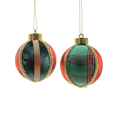Bola Natal Vermelho/Verde 12X14cm - Image product