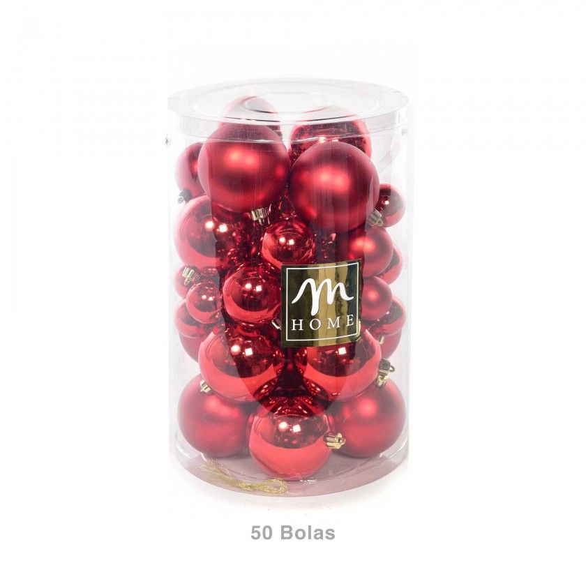 Conjunto 50 Bolas Sortidas Vermelho Conjunto 50 Bolas Sortidas Vermelho