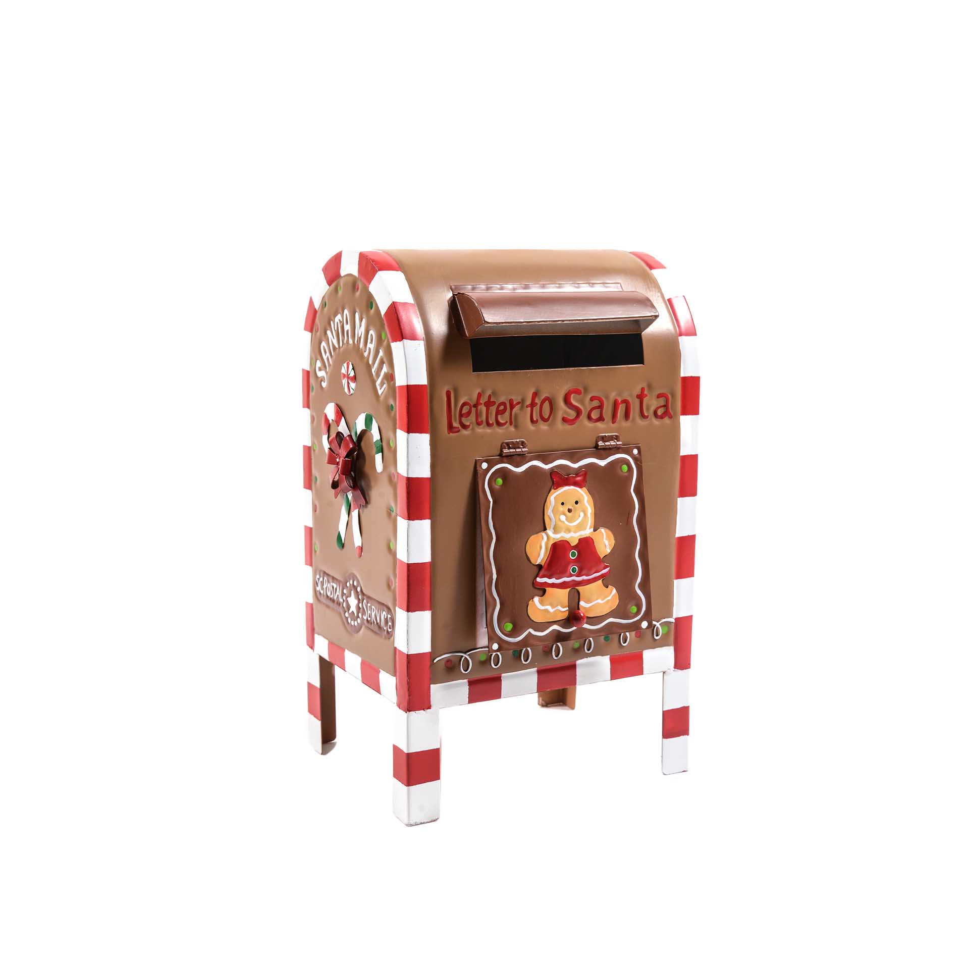 Caixa Correio Natal Metal 17.5X20.5X34cm