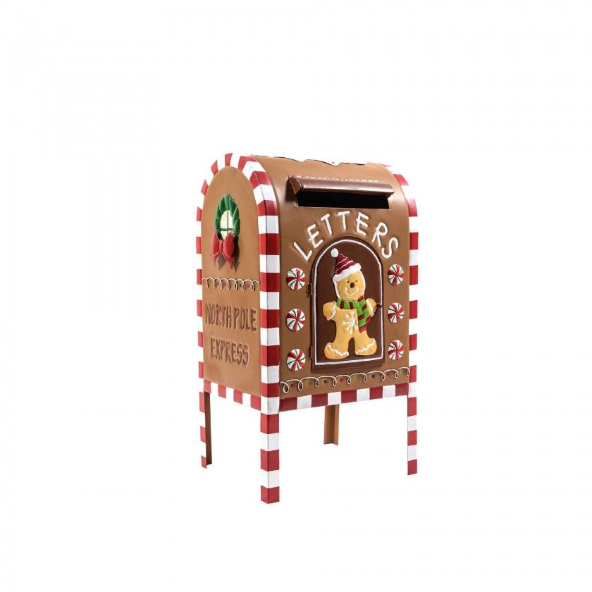 Caixa Correio Natal Metal 31X25X52.5cm Caixa Correio Natal Metal 31X25X52.5cm