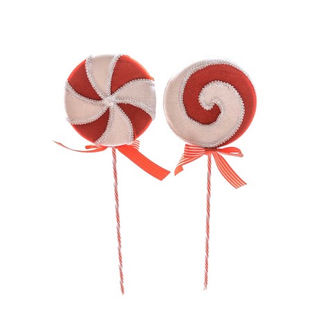 Lollipop Sortido Branco / Vermelho 14X3X39.5cm - Image product