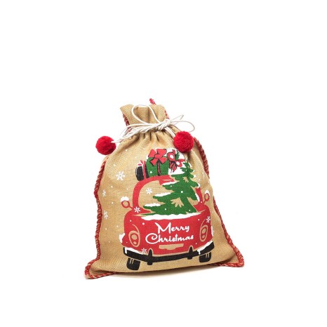 Saco Natal Tecido Yute 73X53cm - Image product