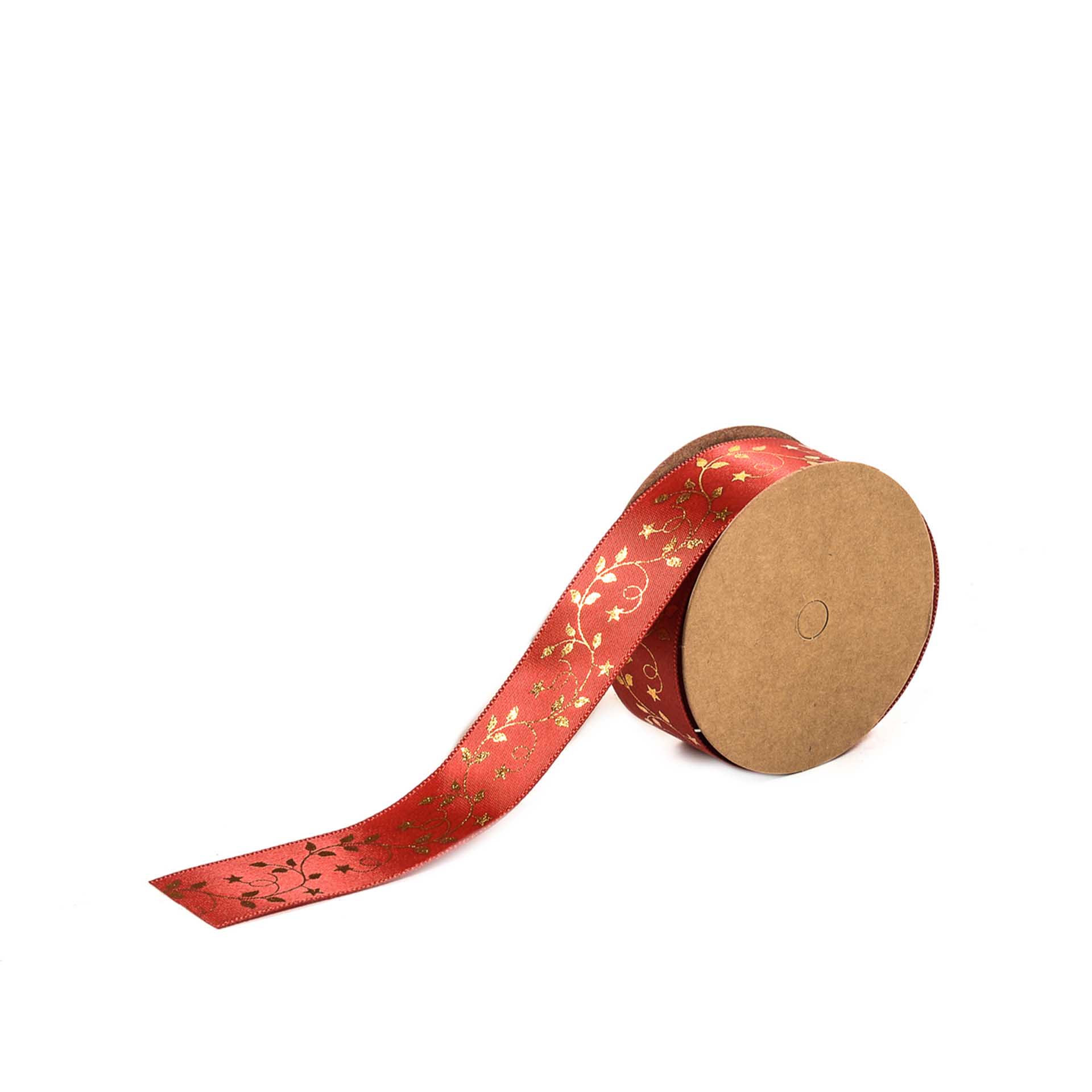 Rolo Fita Natal Padrão Vermelho 300X2.5cm