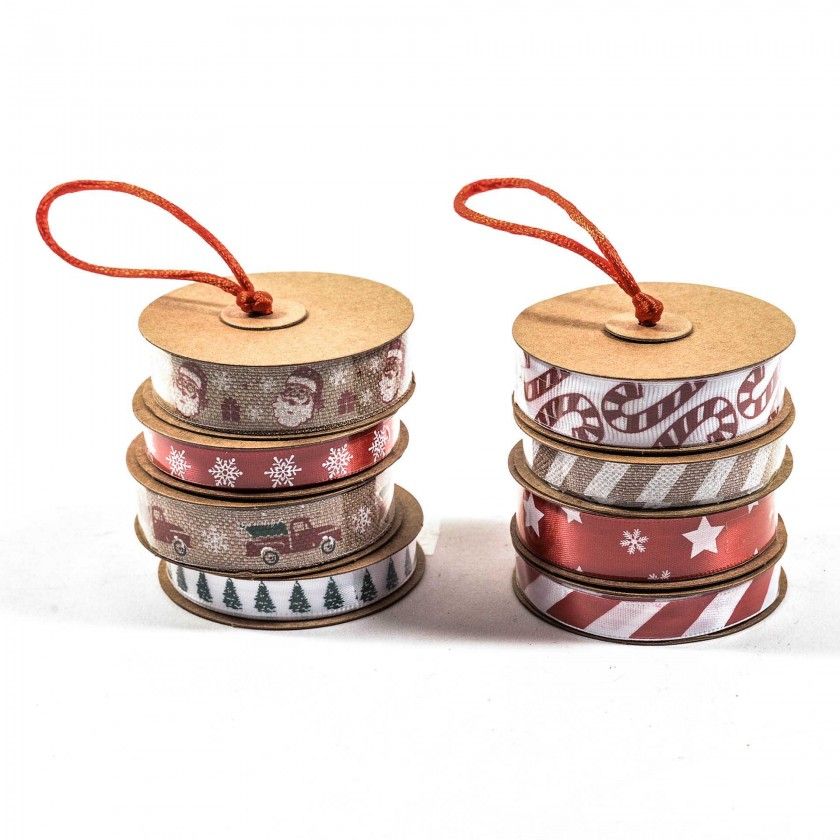 Bobine 4 Fitas Natal Sortidas 300cm Bobine 4 Fitas Natal Sortidas 300cm