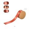 Rolo Fita Natal Padrão Figuras Vermelho 3mX2.5cm Rolo Fita Natal Padrão Figuras Vermelho 3mX2.5cm