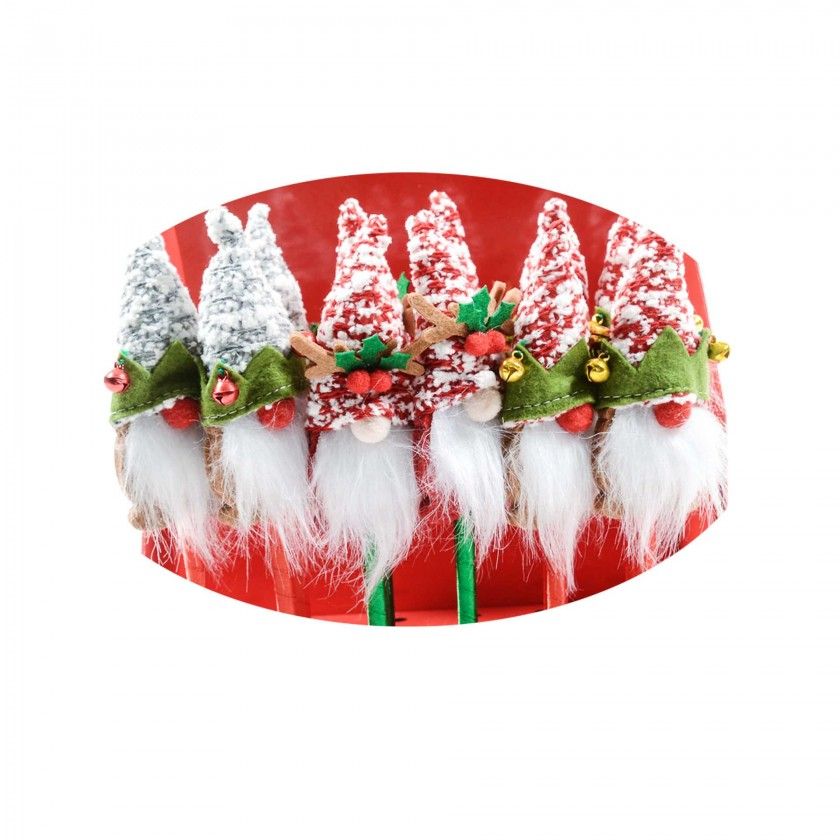 Caneta Natal Gnomo Neve 5.5X3.5X24cm Caneta Natal Gnomo Neve 5.5X3.5X24cm