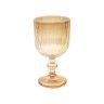 Copo com pé vidro wave gold 350ml 9X16.5cm Copo com pé vidro wave gold 350ml 9X16.5cm