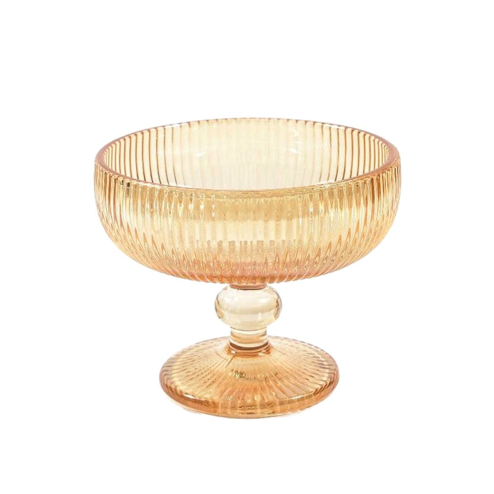 Ta�a sobremesa wave gold 290ml 12X10cm