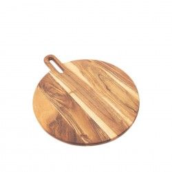 Tbua Cortar / Servir Madeira Natural com Pega 42X35X1.5cm