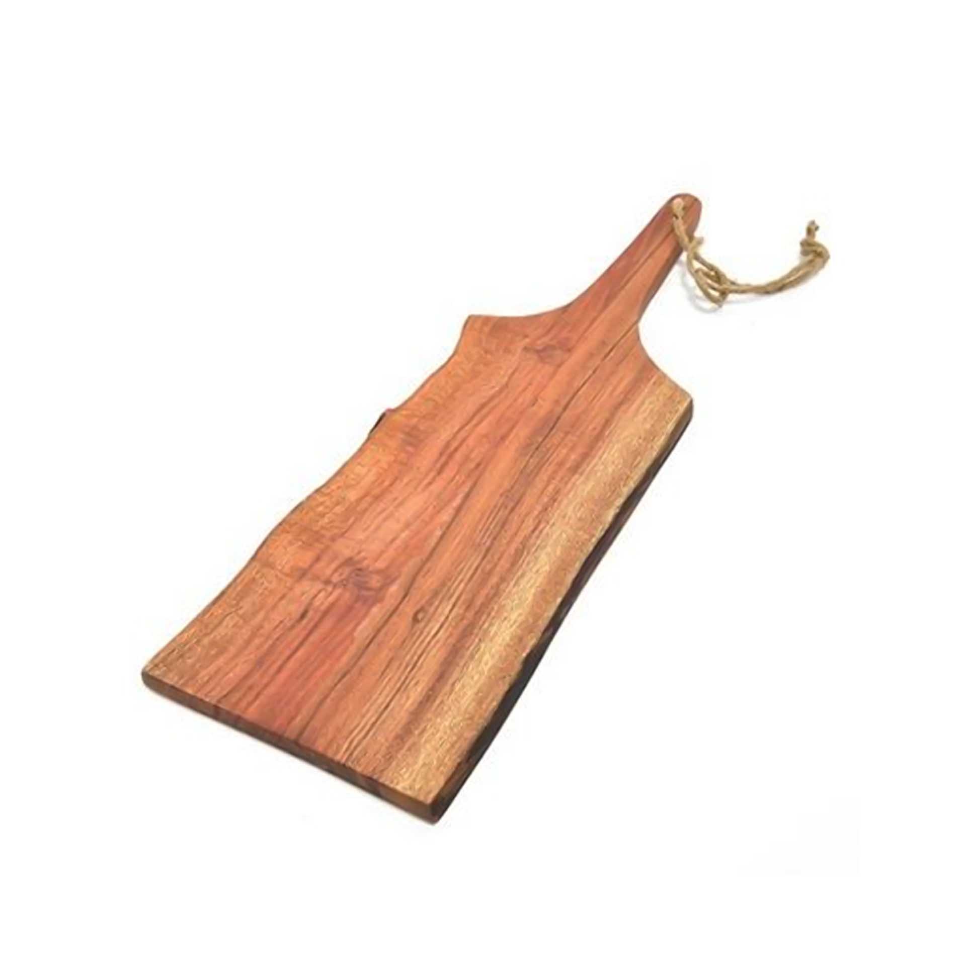Tábua Cortar / Servir Madeira Natural com Pega 55X17X1.5cm