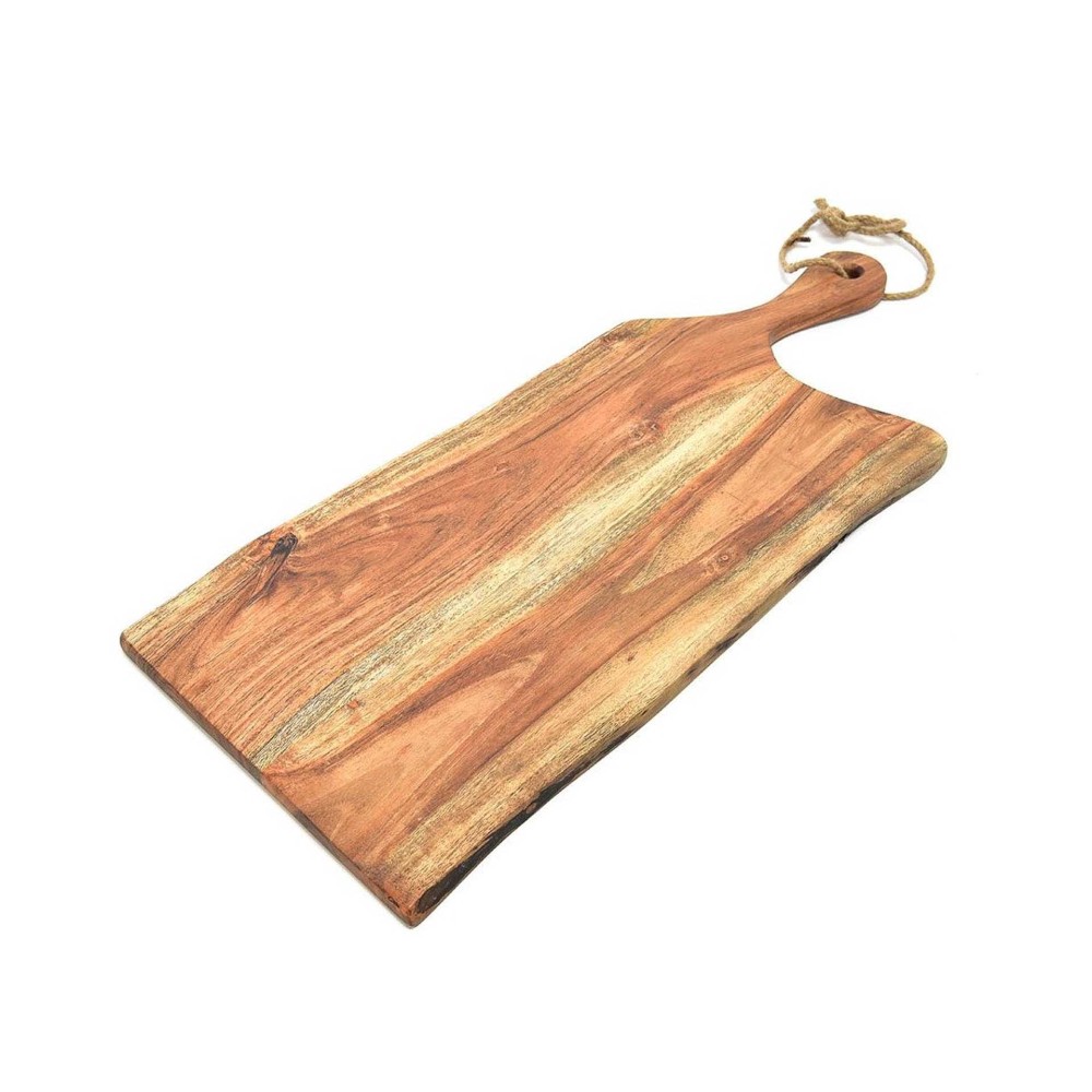 Tábua Cortar / Servir Madeira Natural com Pega 60X24X1.5cm