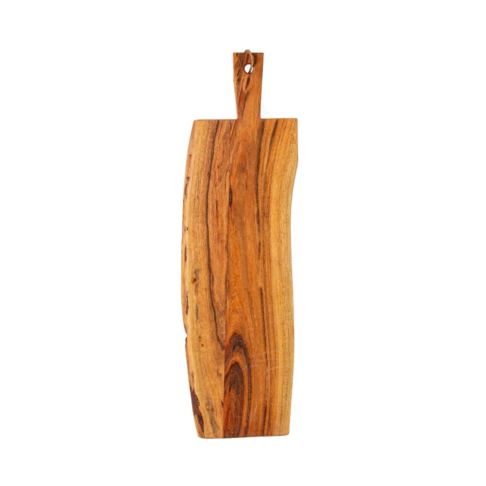 T�bua Cortar / Servir Madeira Natural com Pega 70X20X1.5cm