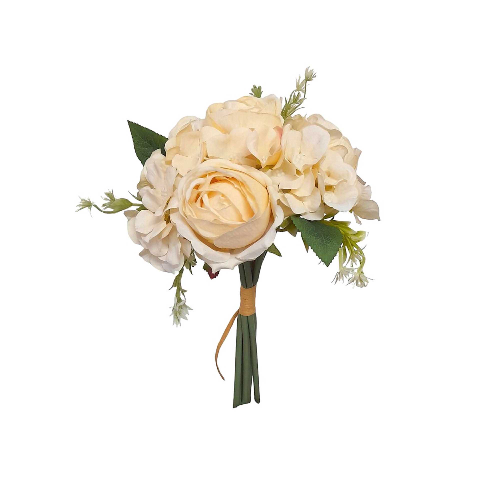 Bouquet Rosas com Hortenses 30cm