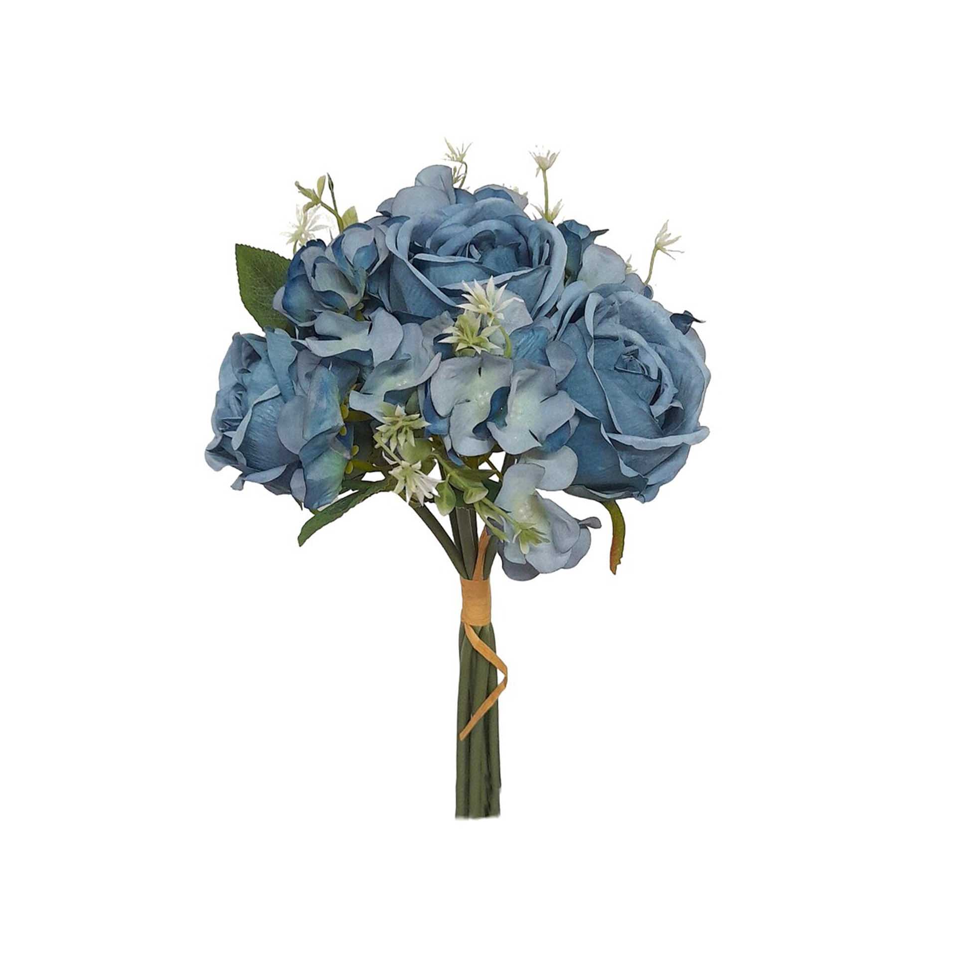 Bouquet Rosas com Hortenses 30cm