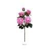 Haste Mini Rosas 4 Botões Rosa 65cm Haste Mini Rosas 4 Botões Rosa 65cm