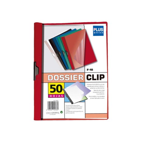 Dossier Clip Metal Lateral Vermelho A4 50 Folhas 240X310mm - Image product