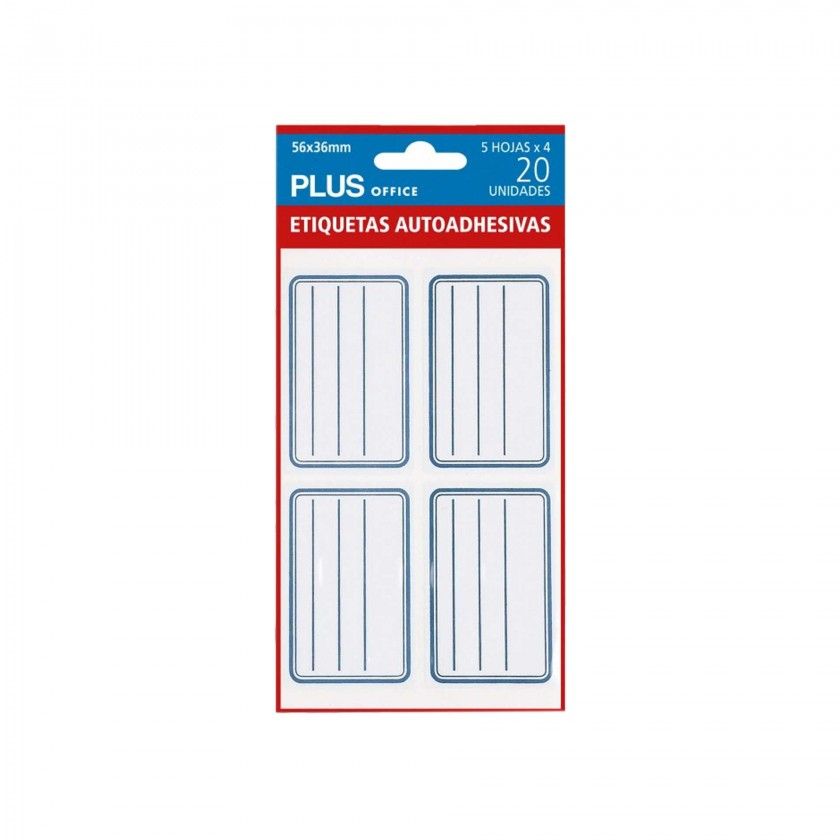 Etiquetas Autocolantes 56X36mm Pack 20 Etiquetas Autocolantes 56X36mm Pack 20
