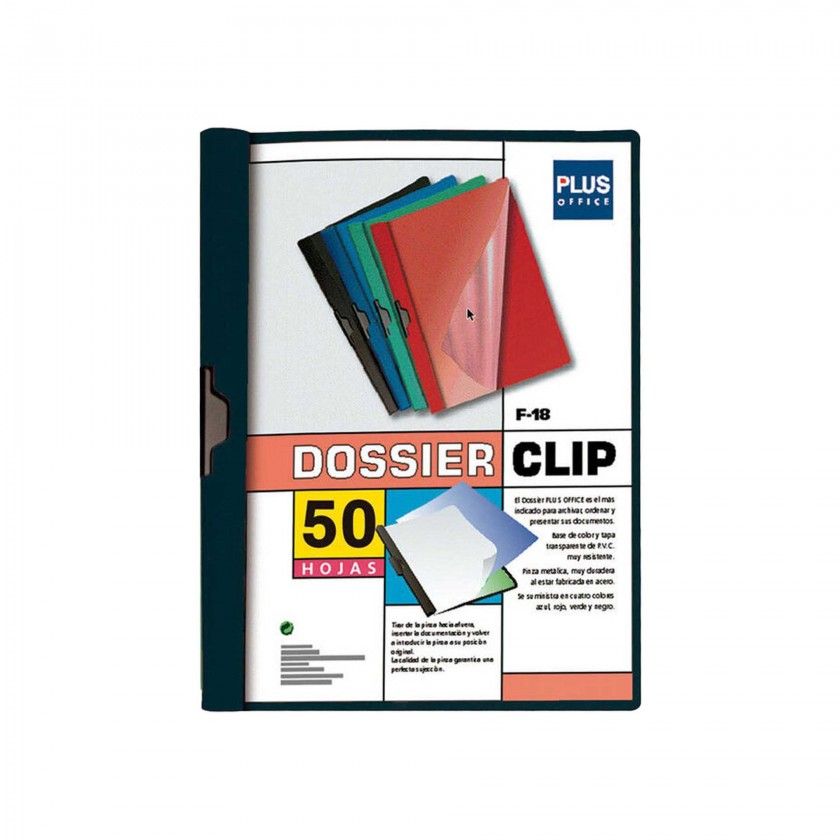 Dossier Clip Metal Lateral Preto A4 50 Folhas 240X310mm