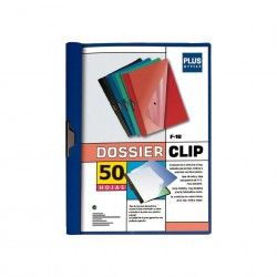 Dossier Clip Metal Lateral Azul A4 50 Folhas 240X310mm