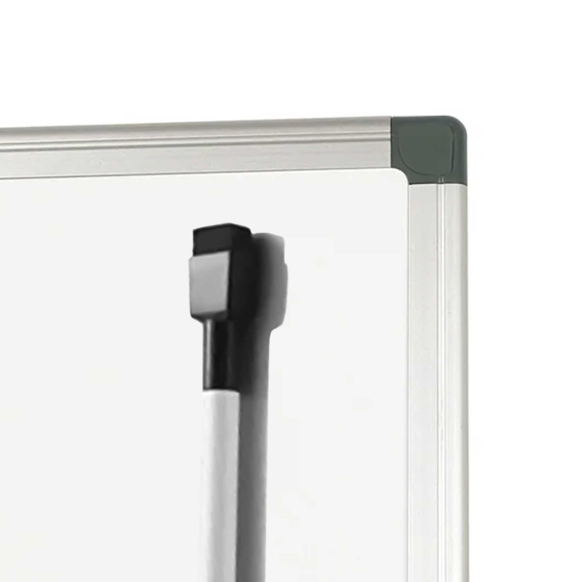 Quadro Branco Aço Lacado Magnético Aro Alumínio 90X60cm