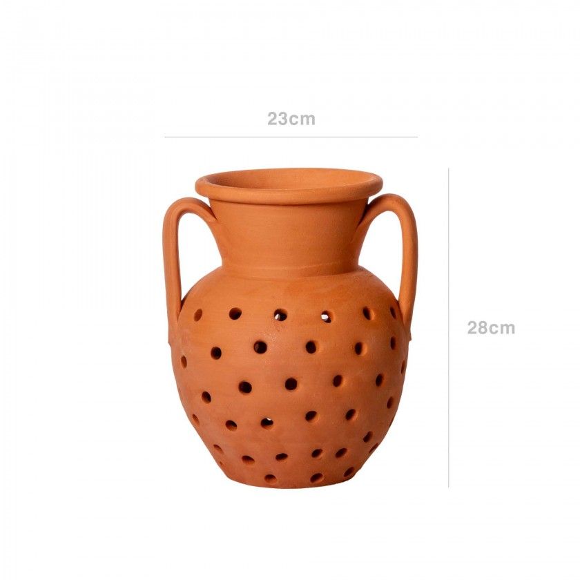 Assador Barro para Castanhas 17X23X28cm Assador Barro para Castanhas 17X23X28cm