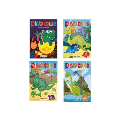Livro Colorir com Autocolantes Dinossauros 21X29.7cm - Image product