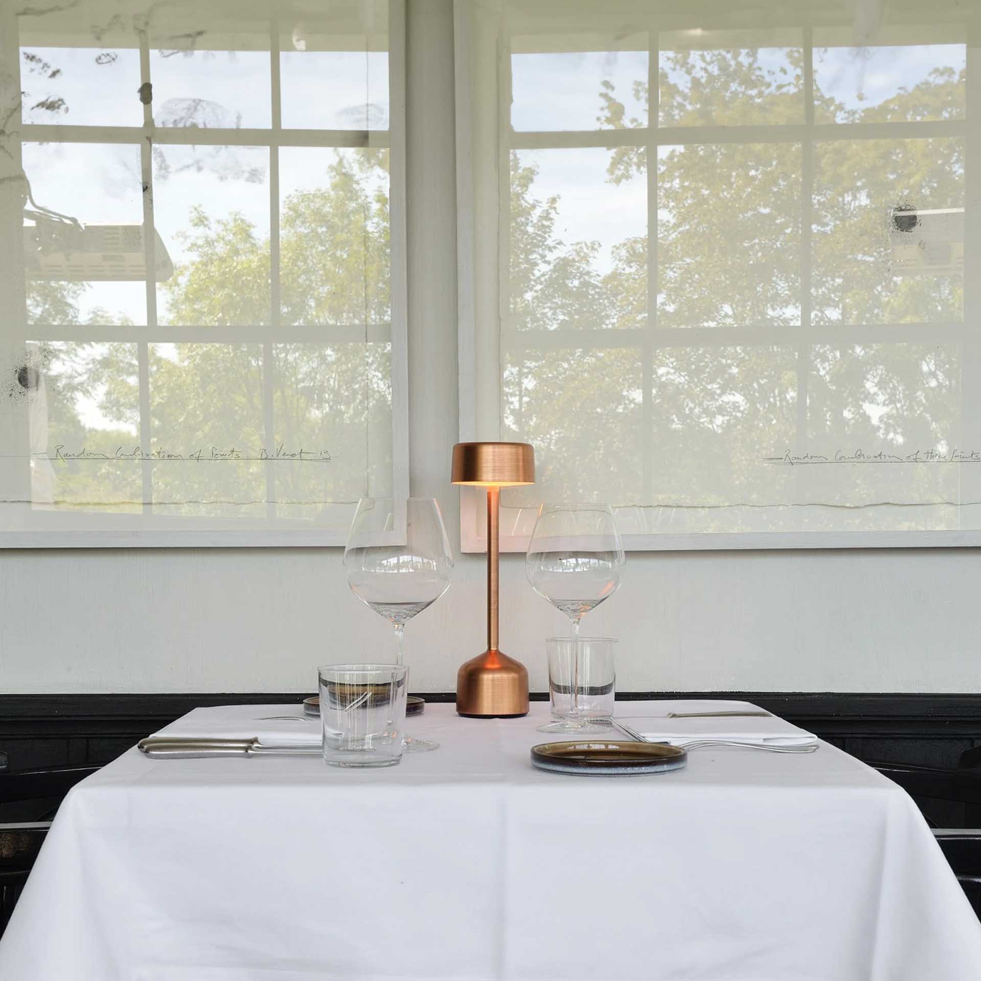 Candeeiro Mesa Demoiselle Cylinder Cobre 10X32.4cm