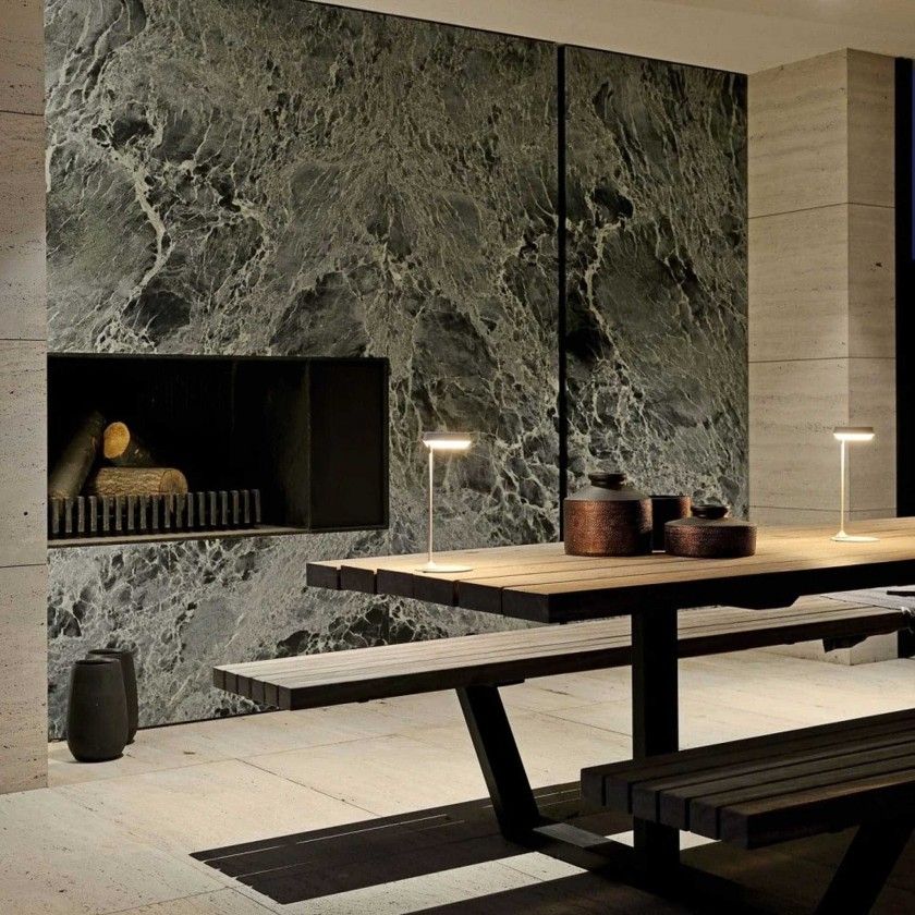 Candeeiro Mesa Mirai Branco 10X3X28.6cm