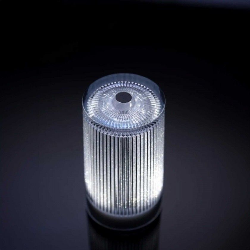 Candeeiro Mesa Djobie Plisée Glitter 8.3X15cm Candeeiro Mesa Djobie Plisée Glitter 8.3X15cm