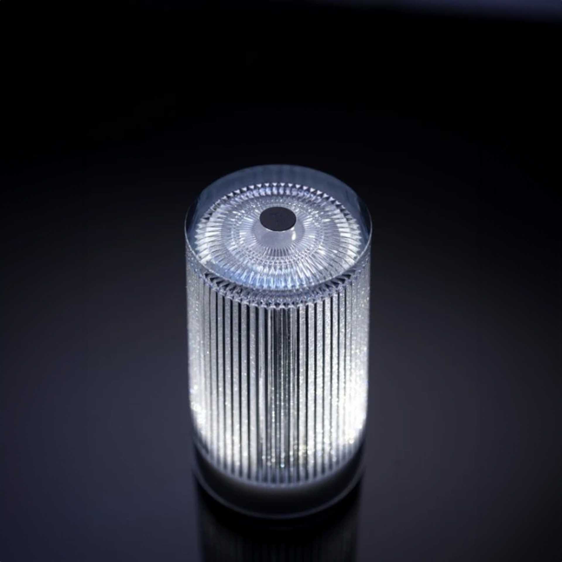 Candeeiro Mesa Djobie Plisée Glitter 8.3X15cm