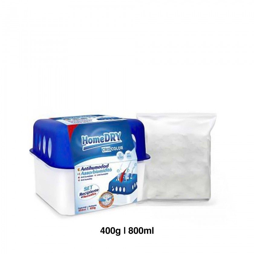 Caixa Absorve Humidade + Recarga Pérolas 400gr Caixa Absorve Humidade + Recarga Pérolas 400gr