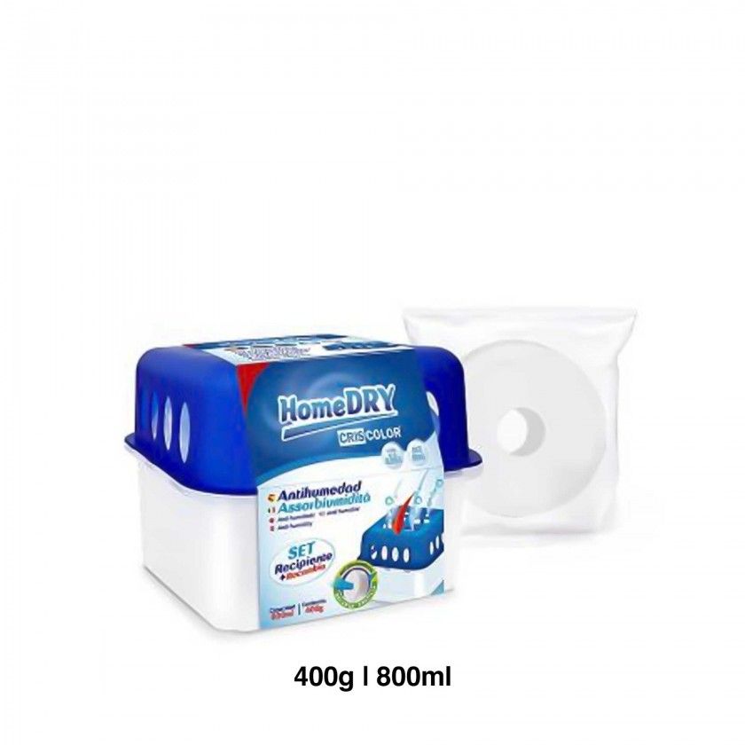 Caixa Absorve Humidade + Recarga Pastilhas 400gr Caixa Absorve Humidade + Recarga Pastilhas 400gr