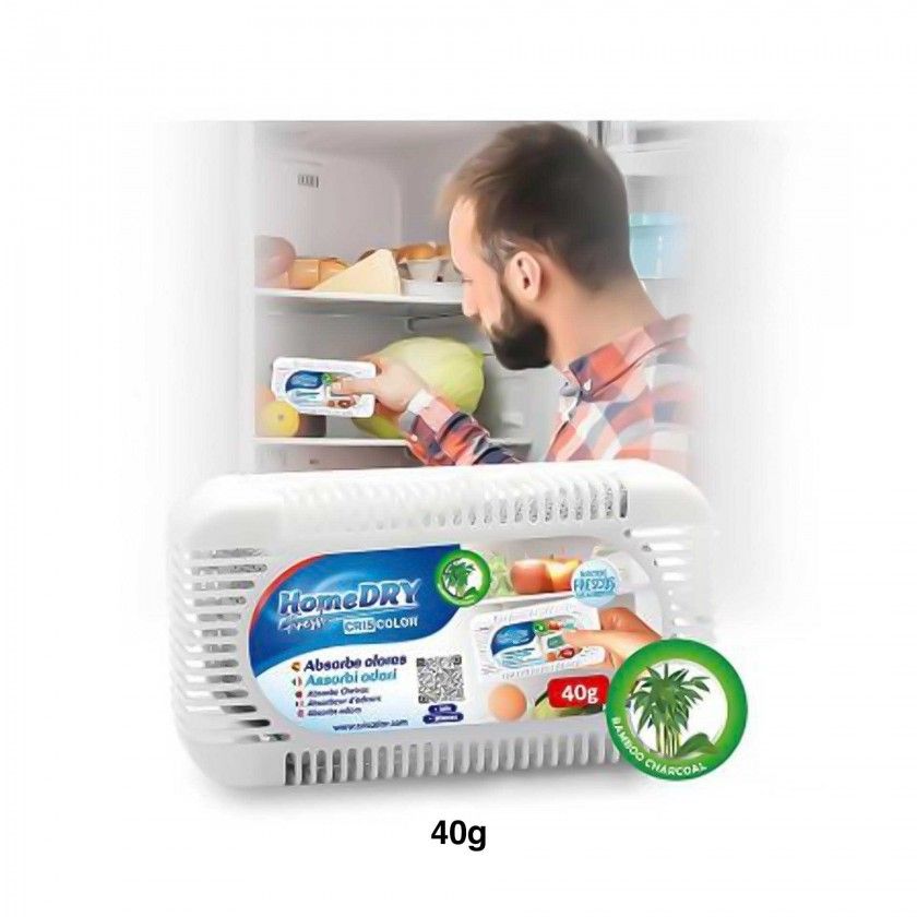 Absorve Odores Frigorífico Bambu 40gr Absorve Odores Frigorífico Bambu 40gr