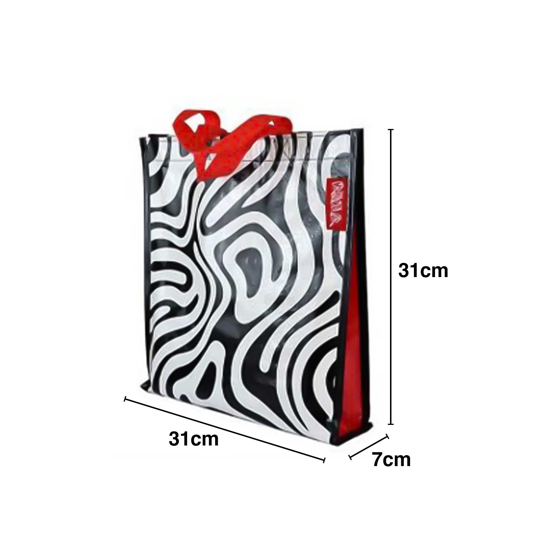Saco Compras Ráfia Zebra