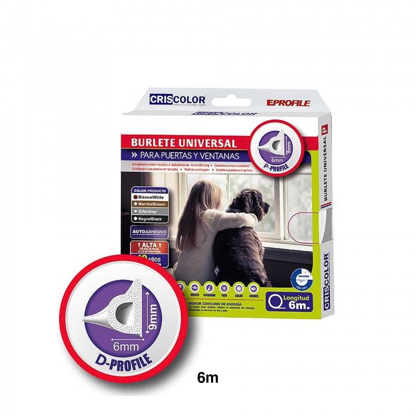 Rolo Fita Calafetar P-Profile 6m Rolo Fita Calafetar P-Profile 6m