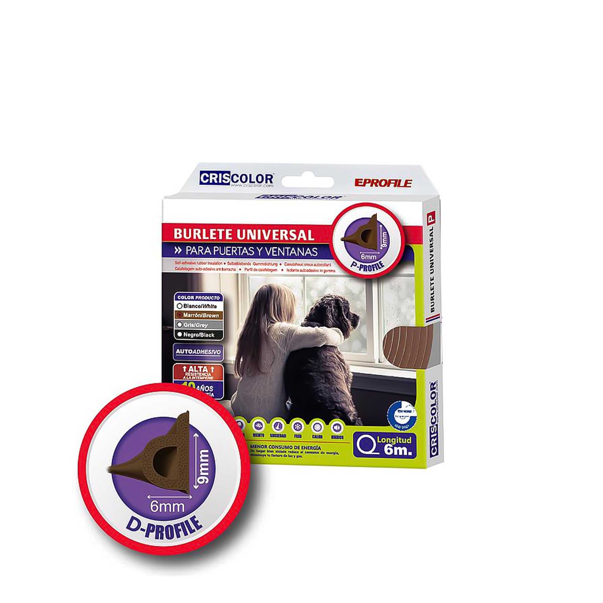 Rolo Fita Calafetar P-Profile 6m
