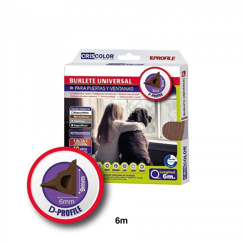 Rolo Fita Calafetar P-Profile 6m Rolo Fita Calafetar P-Profile 6m