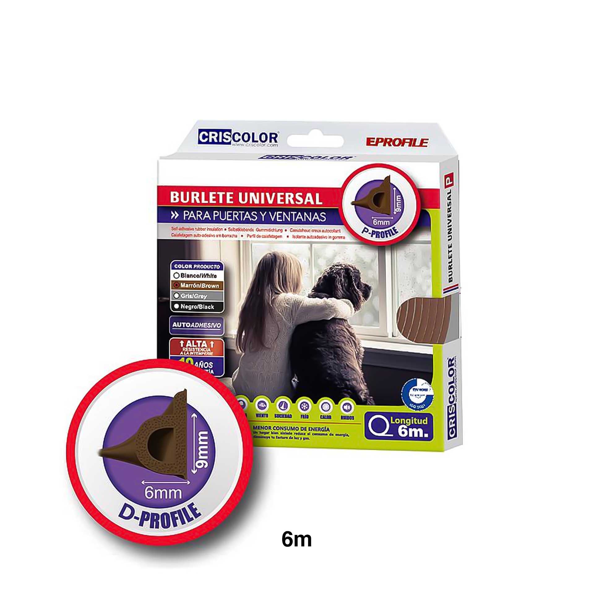 Rolo Fita Calafetar P-Profile 6m