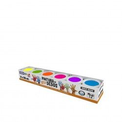 Tinta Pintura Dedos Fluo 50ml Pack 6