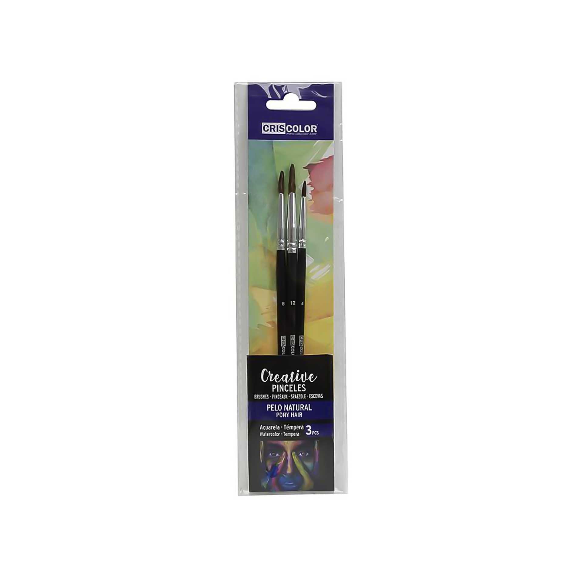 Pincel Fibra Natural Pack 3